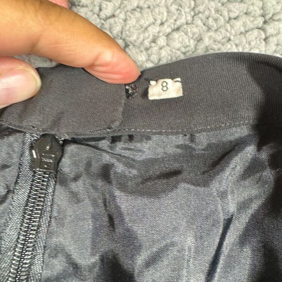 Mon Cheri Wide Leg Formal Dress Pants Womens 8 Black Lined High Rise - Picture 9 of 13